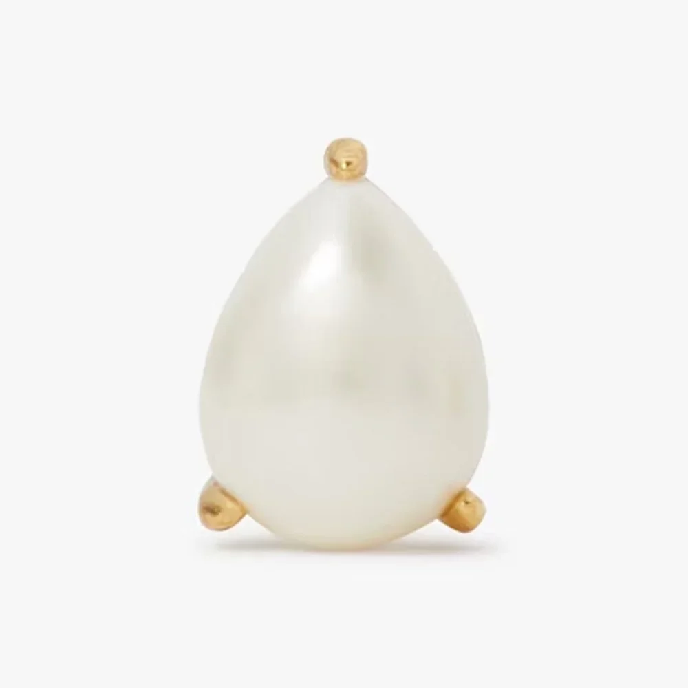 kate spade Brilliant Statement Pear-cut Pearl Stud Earrings/ NWT